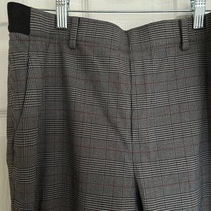 Plaid Slim Fit Work Pants